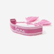 monogrammed girls woven bracelet