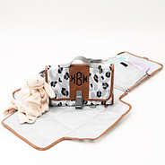 black sassy spots baby changing pad