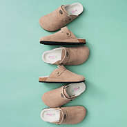 monogrammed tan kids clogs