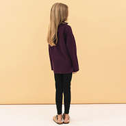 back of plum kids quilted pullover