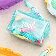 Monogrammed Kids Clear Glitter Bag