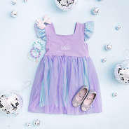 girls monogrammed twirl dress outfit