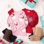christmas sweatshirts flatlay