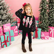 black nutcracker sweatshirt on sutton