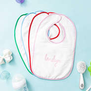 group outline baby bib