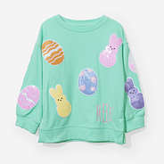 monogrammed kids easter sweatshirt