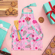 Monogrammed Girls Apron