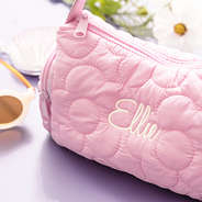 pink girls shoulder bag up close