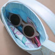 inside of quilted shoulder bag