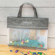Heathered Grey toy storage bag