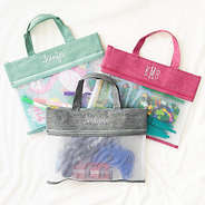 Set of 3 toy storage bags flatlay