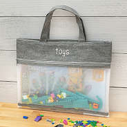 Heathered Grey toy storage bag