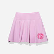 Monogrammed Girls Twirl Skort in Light Pink