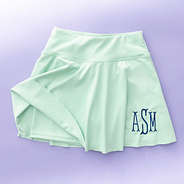 mint girls twirl skort flatlay