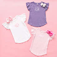 trio toddler flutter sleeve top