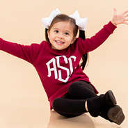 girl having fun in a sweatshirt