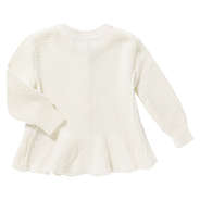 back of Monogrammed Baby Swing Cardigan