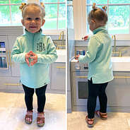 toddler girls mint pullover sweatshirt