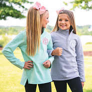 kids mint and gray pullovers