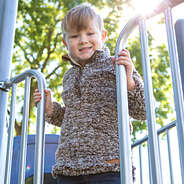 youth boys marbelized furry pullover tunic