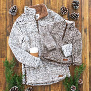 Kids Heathered Sherpa Pullover Tunic