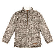 youth marbleized furry pullover tunic in medium