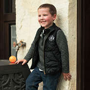 youth boys puffy vest and pullover
