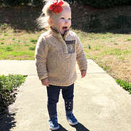 baby girls plaid sherpa pullover tunic