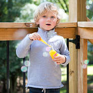 toddler pullover gray sweatshirt with bubbles