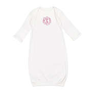 Personalized White Monogrammed Baby Gown