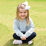 cute girls clip in hair bow