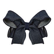 Girl's Denim Hair Bow