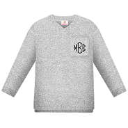 monogrammed girls boyfriend sweater