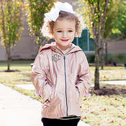toddler girls rose gold jacket