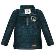 large teal youth corduroy pullover tunic