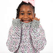 cute kids fuzzy hoodie tunic