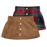 toddler camel reversible skirt