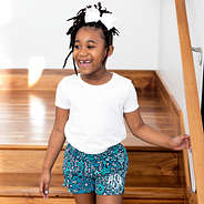 youth girls pull on shorts