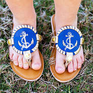 kids blue anchor sandal discs