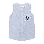 monogrammed youth sleeveless tunic