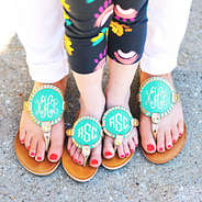 mint mom and me sandals