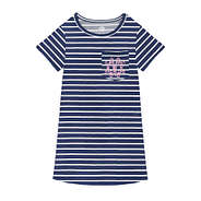 monogrammed kids stripe boyfriend dress