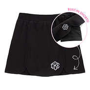 cute kids black monogrammed skort