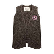 kids knit vest with monogram