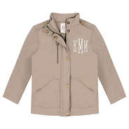 kids khaki jacket with monogram
