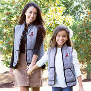 mom and me alabama herringbone vests
