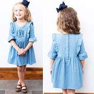 Marleylilly Kids | Personalized Denim Dress