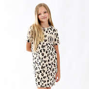 leopard t-shirt dress lifestyle