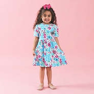 Aubri in T-Shirt Dress and Hair Bow