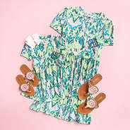 bermuda ikat mom and me dresses